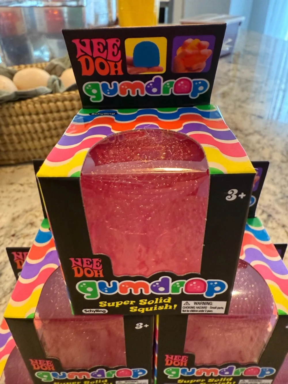 Gumdrop Super Solid Squish! Pink Party Toy